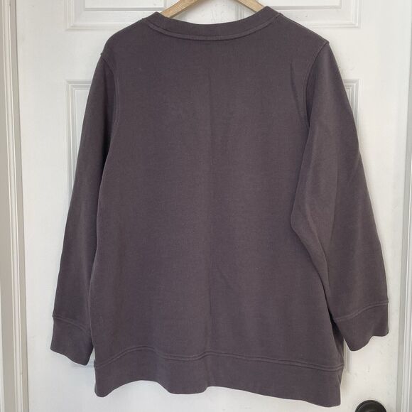 Duluth Trading Co. Crew Neck Sweatshirt Size 2X Pullover Gray Kangaroo Pocket - Picture 5 of 5